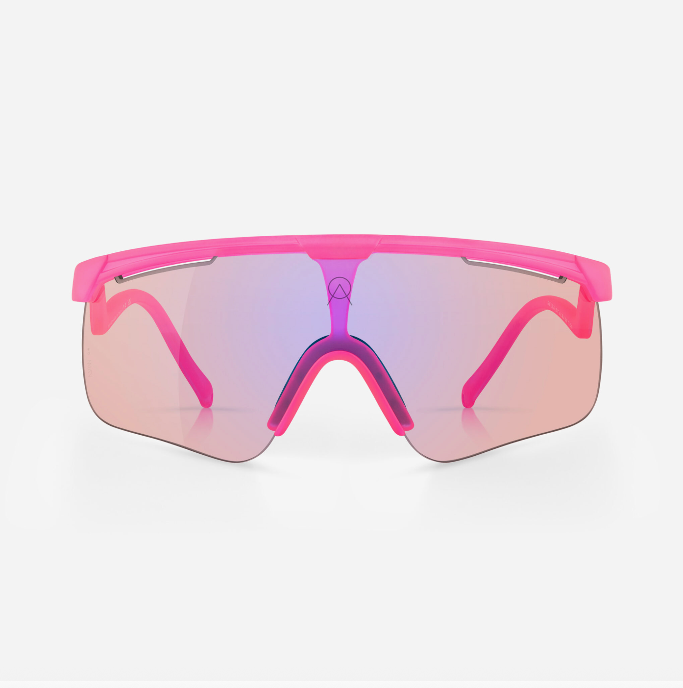 Alba Optics Delta Pink sunglasses with VZUM™ F-LENS FLM – front view showcasing photochromic lens
