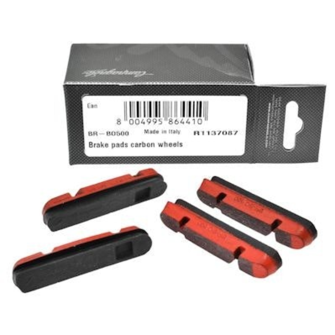 CAMPAGNOLO RED BRAKE PADS FOR CARBON RIMS (4 PCS) CYCLING SYDNEY AUSTRALIA BIKE SHOP