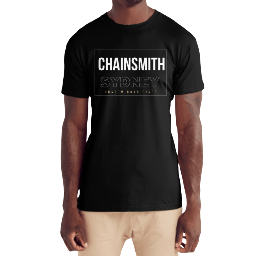 CHAINSMITH CUSTOMISED T-SHIRT ACCESSORY CYCLING SYDNEY AUSTRALIA BIKE SHOP