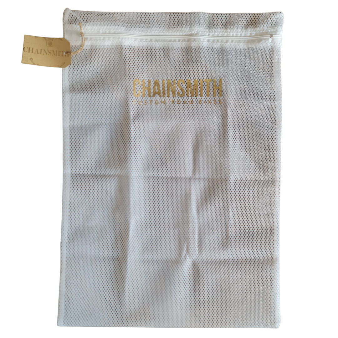 CHAINSMITH LAUNDRY NET BAG WHITE CYCLING SYDNEY AUSTRALIA BIKE SHOP