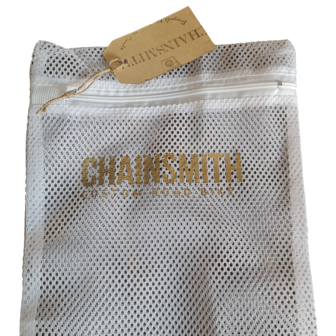 CHAINSMITH LAUNDRY NET BAG WHITE CYCLING SYDNEY AUSTRALIA BIKE SHOP
