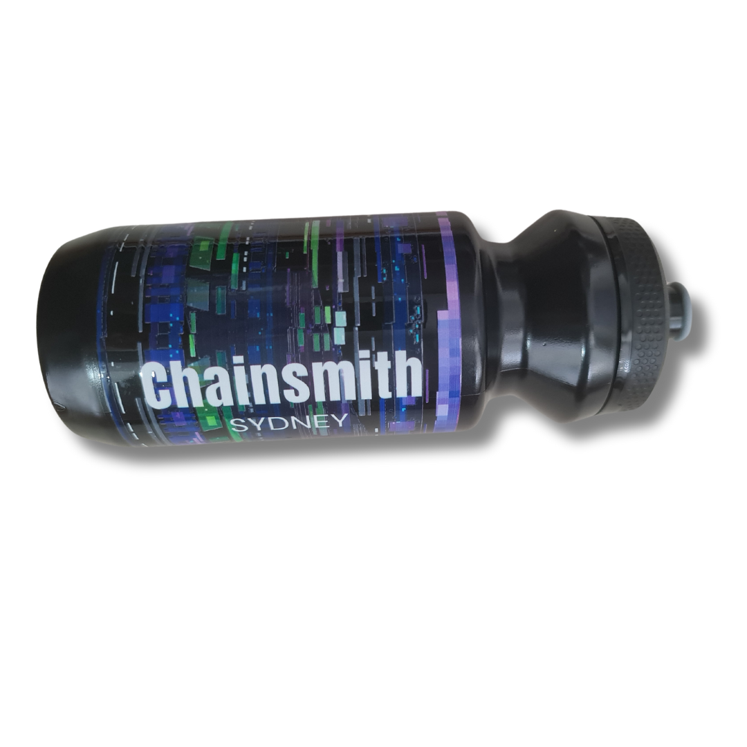 CHAINSMITH WATER BOTTLE BIDON 550ML CYCLING SYDNEY AUSTRALIA BIKE SHOP