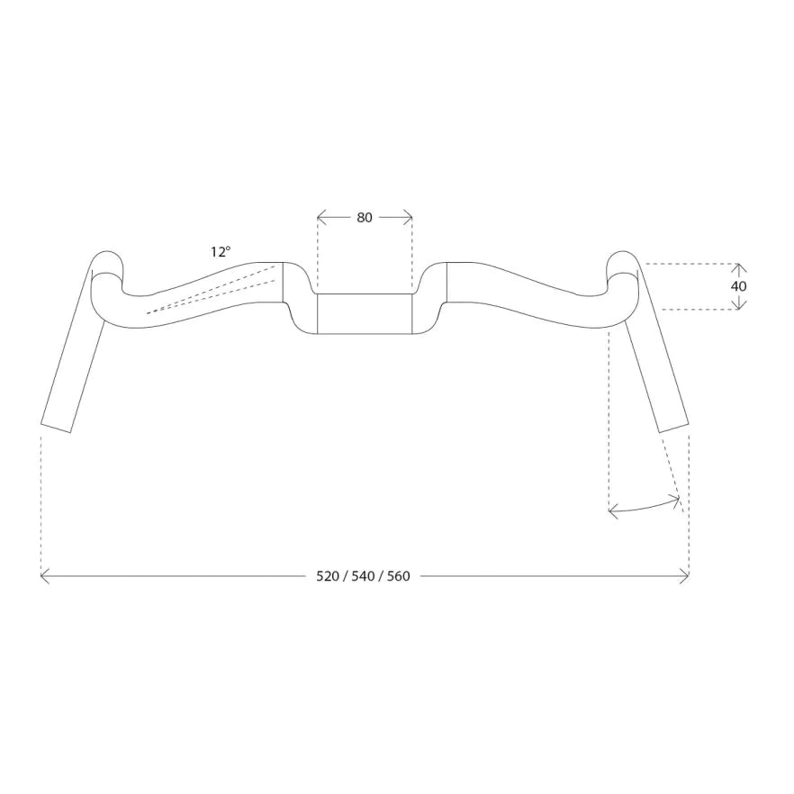 DEDA ELEMENTI GERA CARBON HANDLEBAR CYCLING SYDNEY AUSTRALIA BIKE SHOP