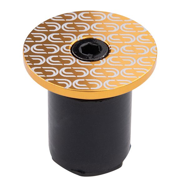 DEDA ELEMENTI LOOP BAR TAPE END PLUGS GOLD CYCLING SYDNEY AUSTRALIA BIKE SHOP