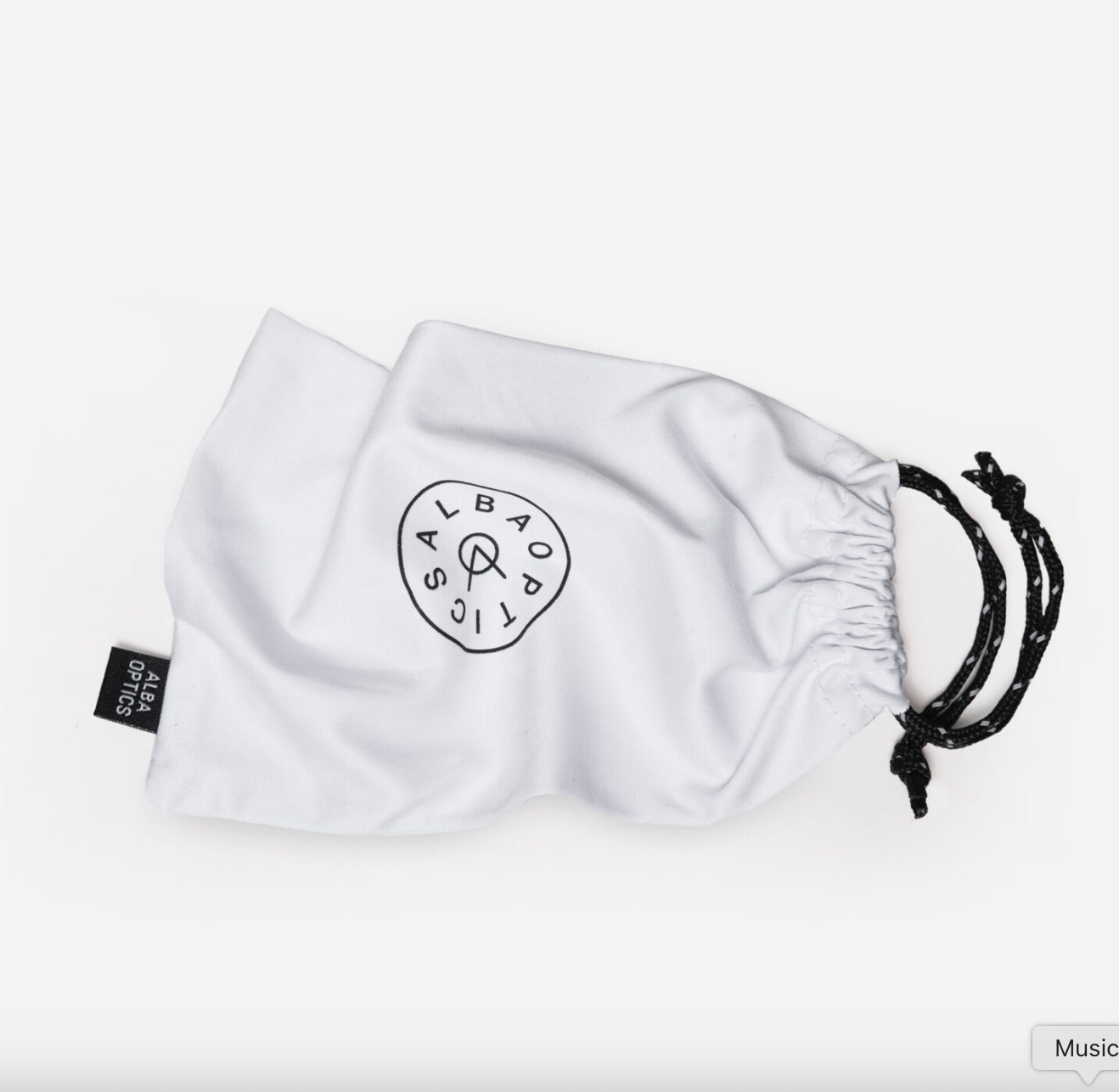 Alba Optics protective cloth and bag accessories