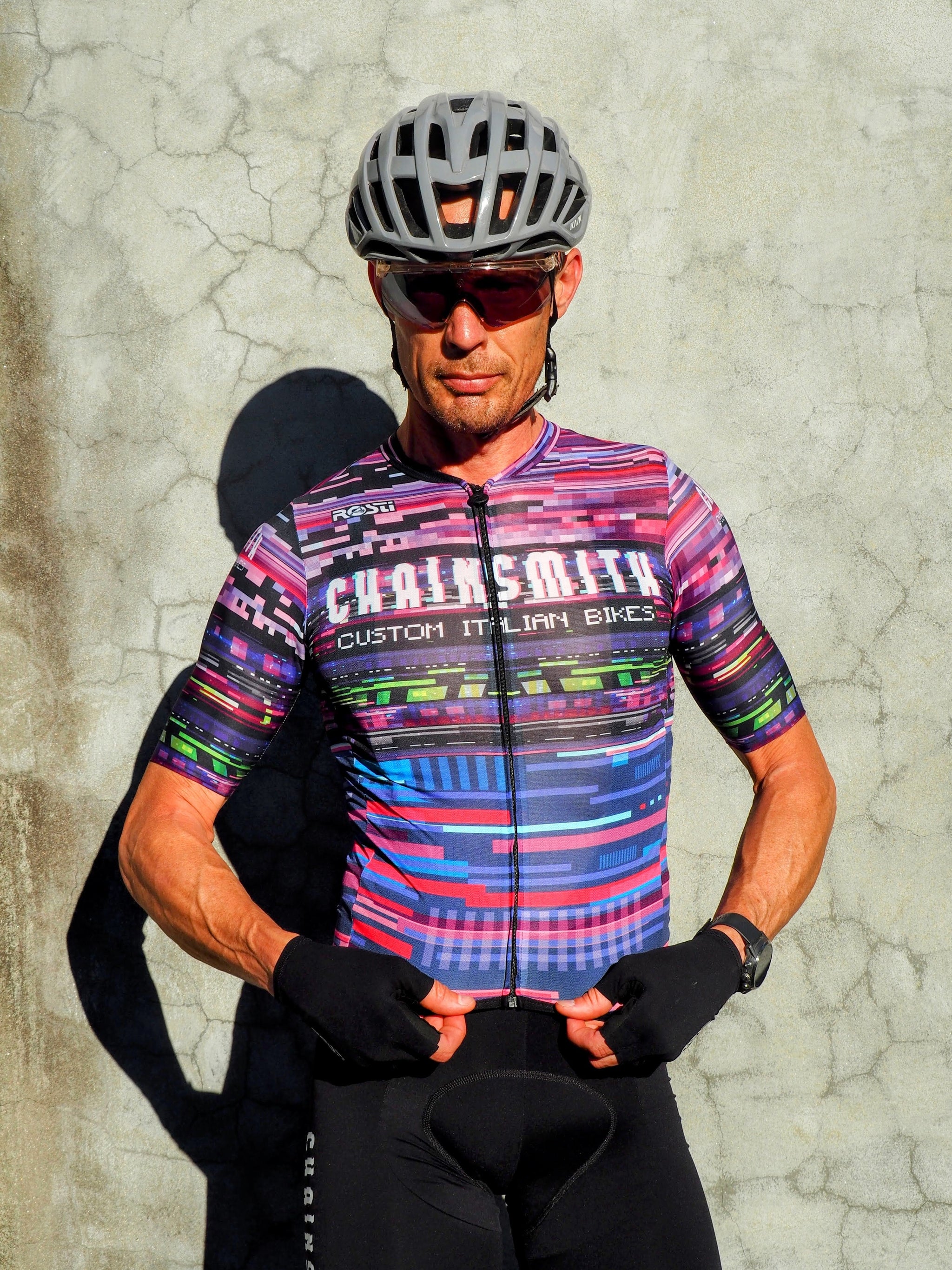 ROSTI CHAINSMITH TEAM BIBSHORT BEN BLACKSHAW KASK ALBA