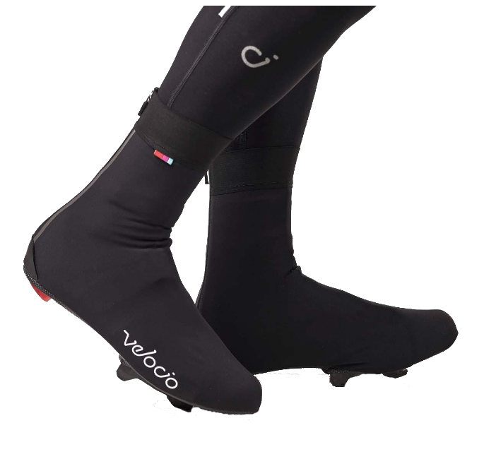 VELOCIO SIGNATURE RAIN BLACK BOOTIE WARMER ACCESSORY CYCLING SYDNEY AUSTRALIA BIKE SHOP