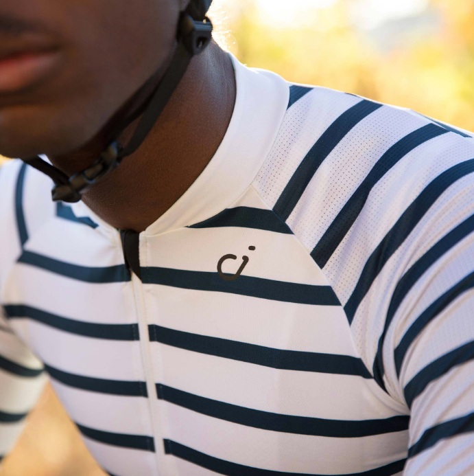 VELOCIO BRETON MENS WHITE-NAVY JERSEY  CYCLING SYDNEY AUSTRALIA BIKE SHOP