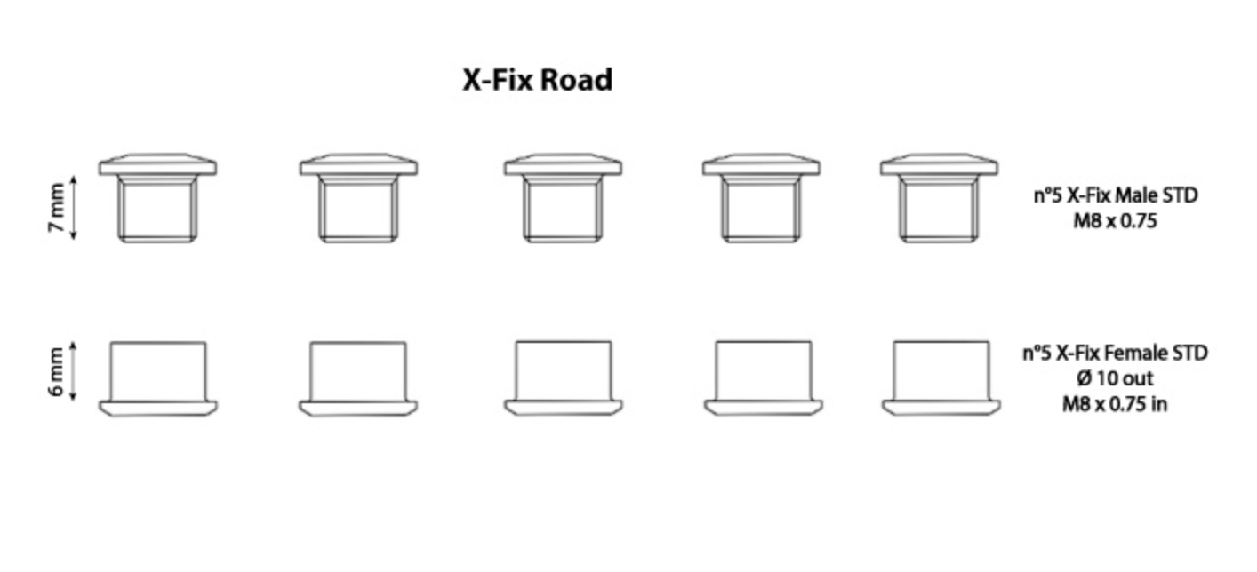 CARBON TI X-FIX ROAD CHAINRING BOLT SET 5 BLACK CYCLING SYDNEY AUSTRALIA BIKE SHOP