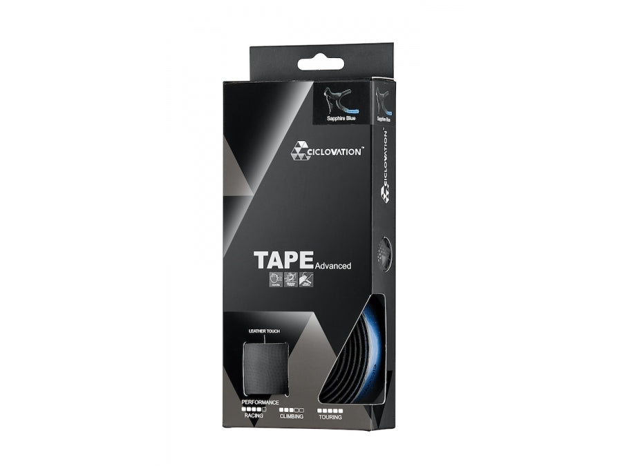 CICLOVATION BAR TAPE ADVANCED LEATHER TOUCH SHINING METALLIC SAPPHIRE BLUE CYCLING SYDNEY AUSTRALIA BIKE SHOP