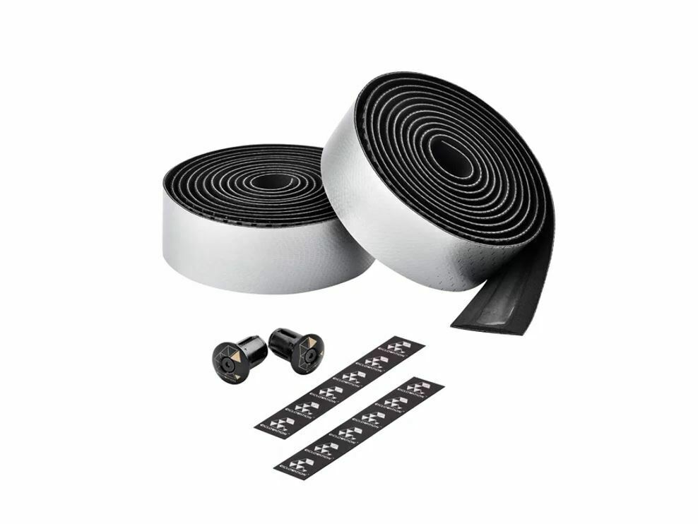 CICLOVATION BAR TAPE ADVANCED LEATHER TOUCH SHINING METALLIC SATIN SILVER CYCLING SYDNEY AUSTRALIA BIKE SHOP