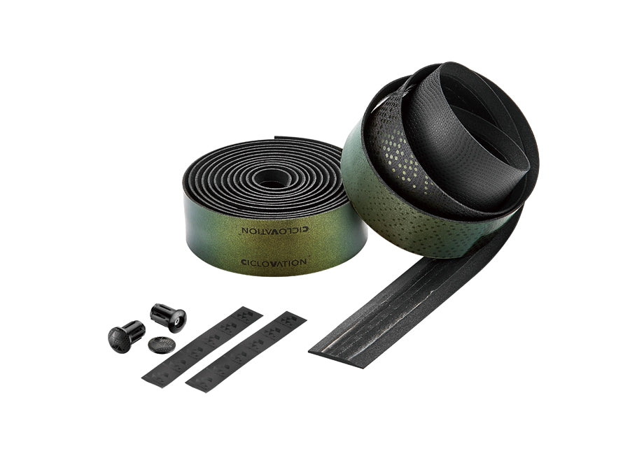 CICLOVATION BAR TAPE PREMIUM LEATHER TOUCH CHAMELEON AMBER GREEN CYCLING SYDNEY AUSTRALIA BIKE SHOP
