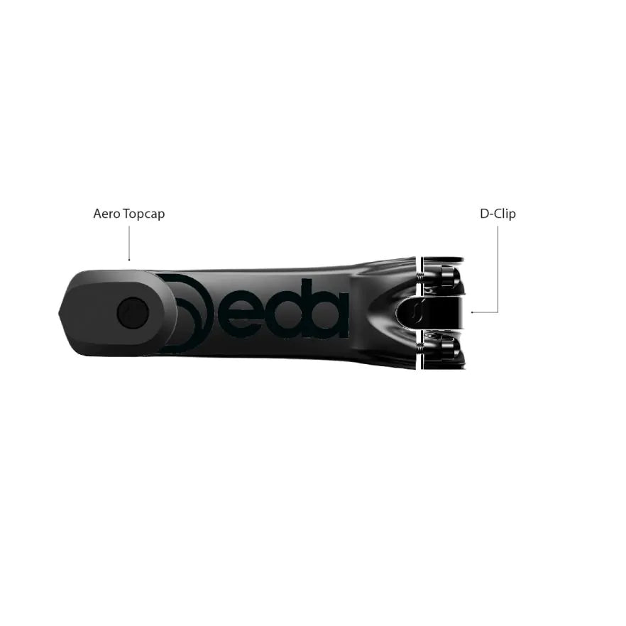 Side profile of Deda Elementi Superbox  road bike Stem highlighting aerodynamic flat design SYDNEY AUSTRALIA BIKE SHOP