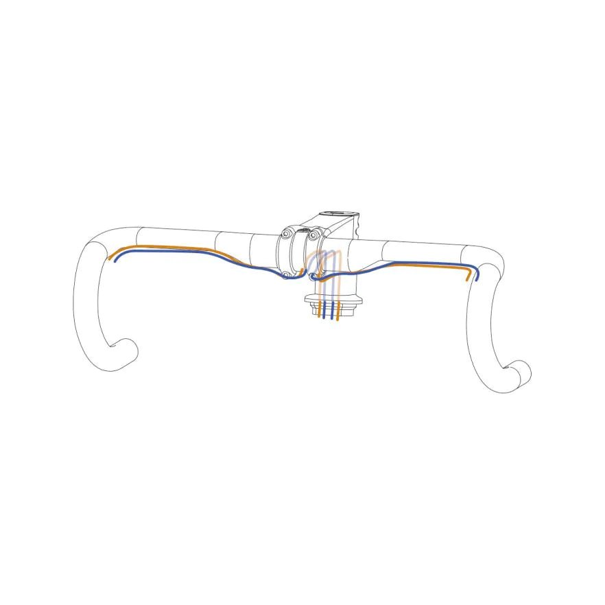 Close-up of Deda Superbox Road Bike Stem showcasing internal cable routing channels CYCLING SYDNEY AUSTRALIA BIKE SHOP