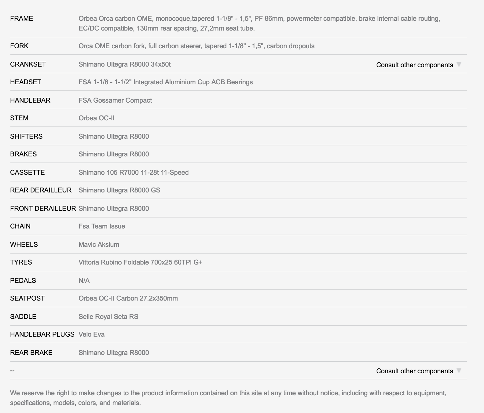 ORBEA, ORCA M20 TEAM OMR FACTORY COMPLETE ROAD BIKE CYCLING SYDNEY AUSTRALIA SHOP