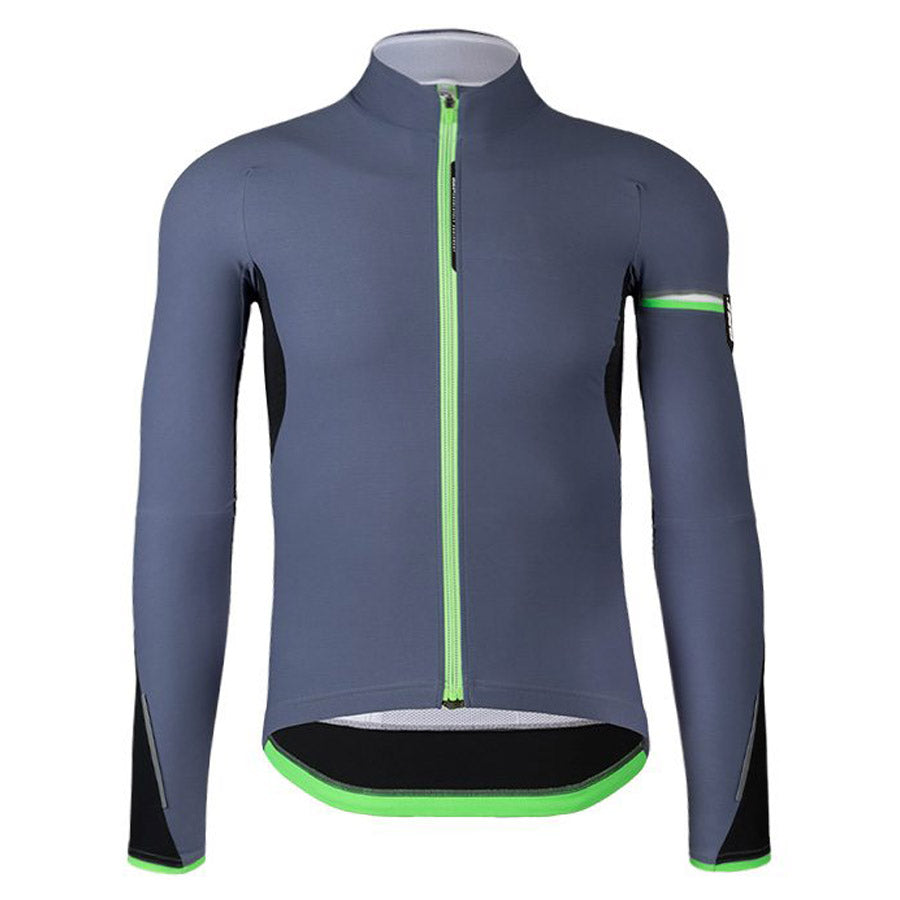 Q36.5 MENS JERSEY LONG SLEEVE GREY TITANIUM CHAINSMITH BIKE SHOP