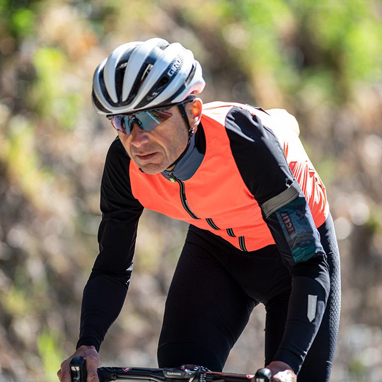 Q36.5 MENS JERSEY LONG SLEEVE HYBRID QUE ORANGE  CYCLING SYDNEY AUSTRALIA BIKE SHOP