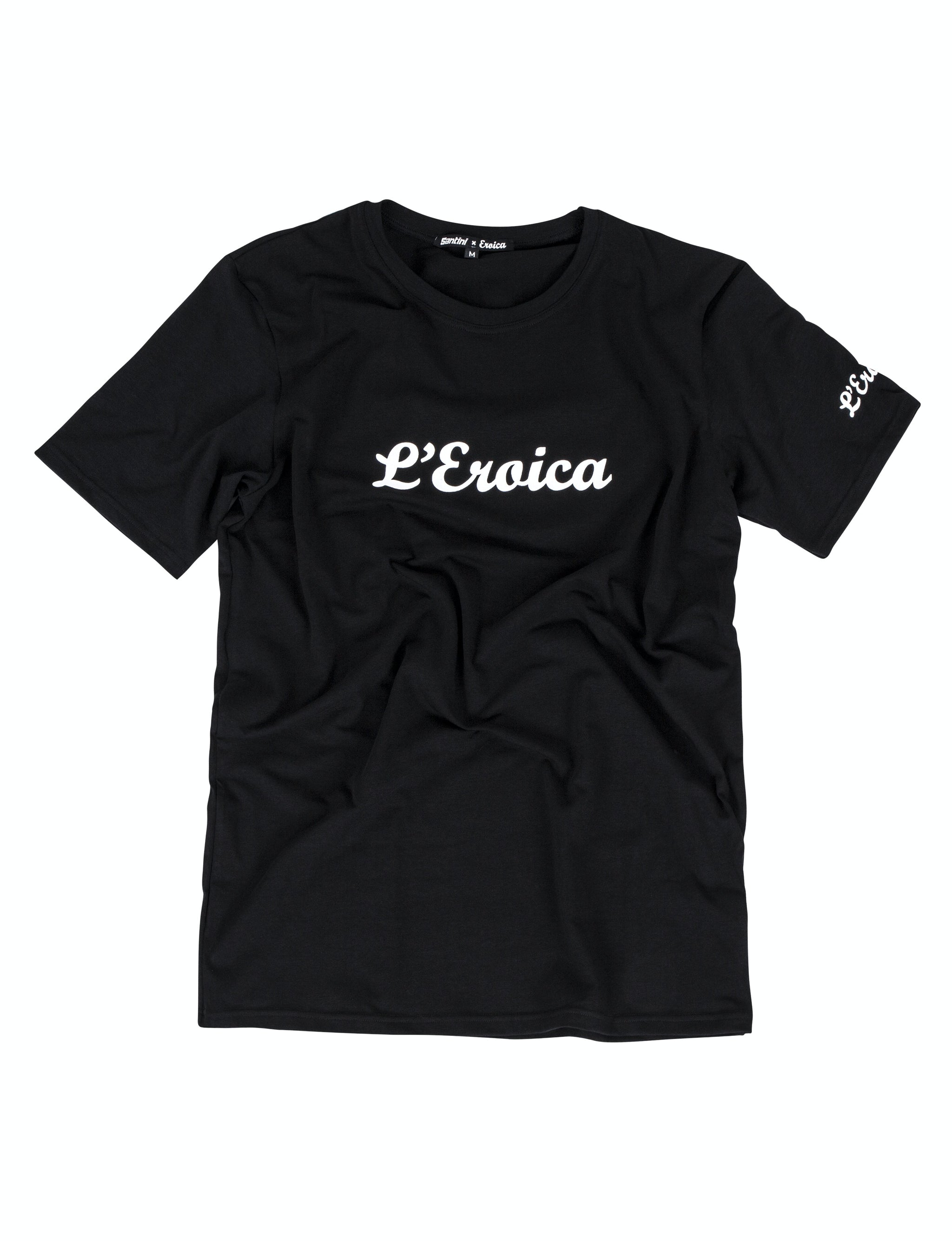 SANTINI T-SHIRT EROICA BLACK ACCESSORY CYCLING SYDNEY AUSTRALIA BIKE SHOP