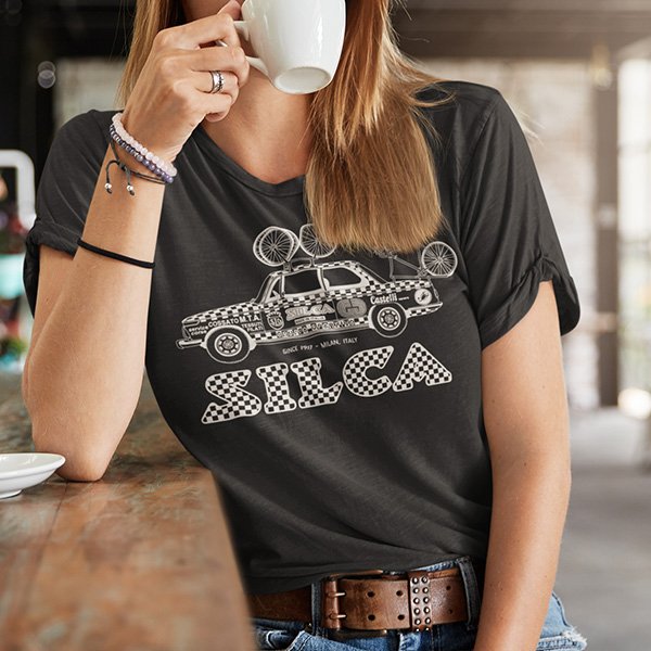 SILCA 1972 BMW 2002 T-SHIRT - PEUGEOT RACE TEAM BLACK MEDIUM ACCESSORY CYCLING SYDNEY AUSTRALIA BIKE SHOP