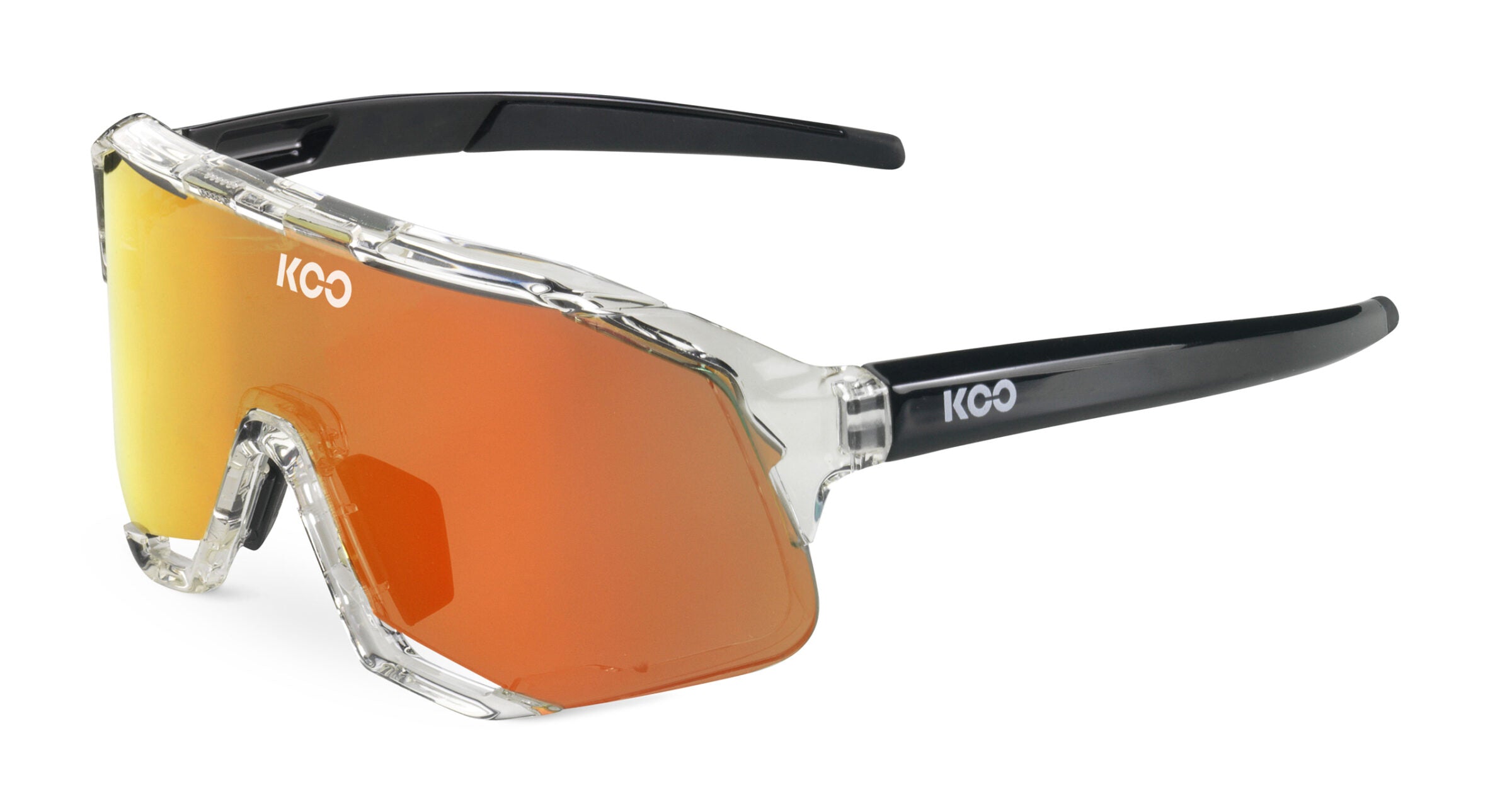 SUNGLASSES KOO DEMOS GLASS FRAME RED MIRROR LENSES CHAINSMITH