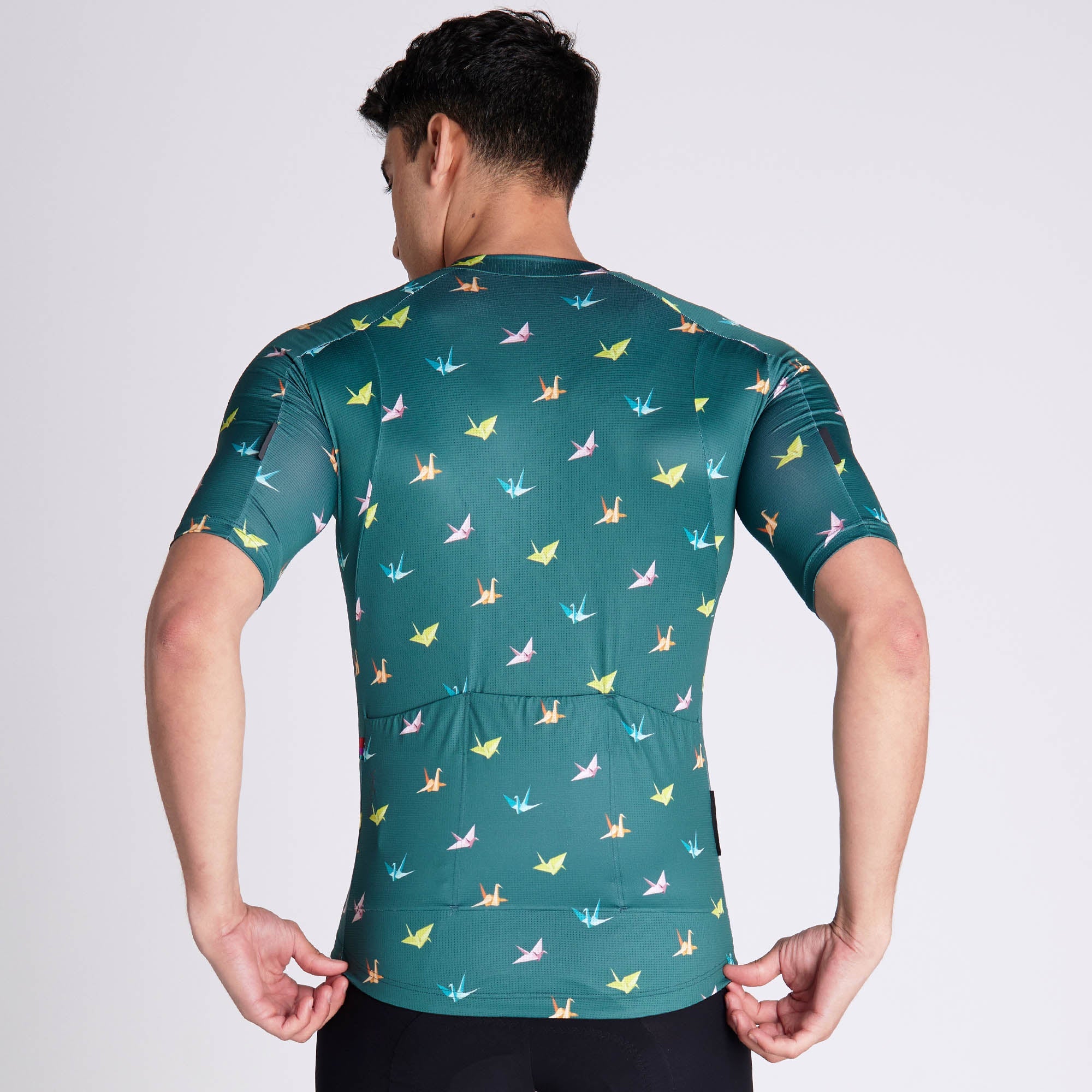 VELOCIO MENS ORIGAMI ULTRALIGHT JERSEY DEEP SEA CYCLING SYDNEY AUSTRALIA BIKE SHOP
