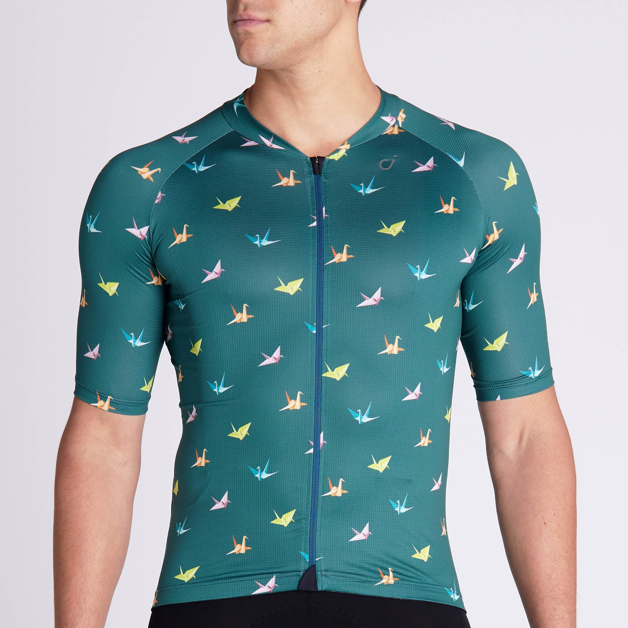 VELOCIO MENS ORIGAMI ULTRALIGHT JERSEY DEEP SEA CYCLING SYDNEY AUSTRALIA BIKE SHOP