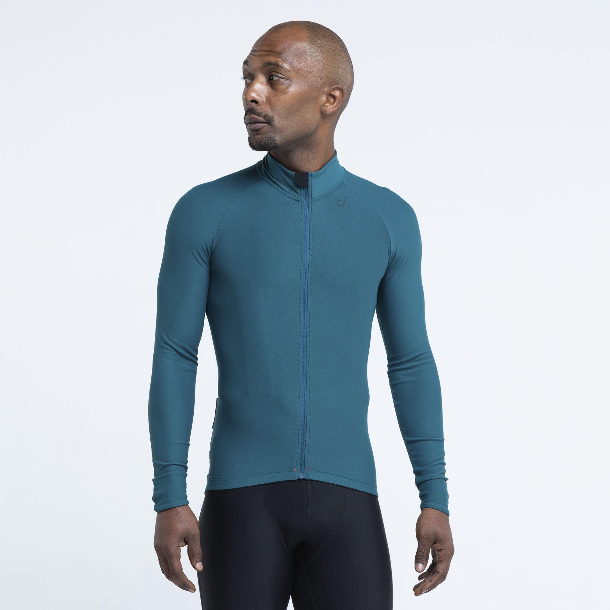 VELOCIO MENS SIGNATURE LONG SLEEVE JERSEY DEEP SEA CYCLING SYDNEY AUSTRALIA BIKE SHOP
