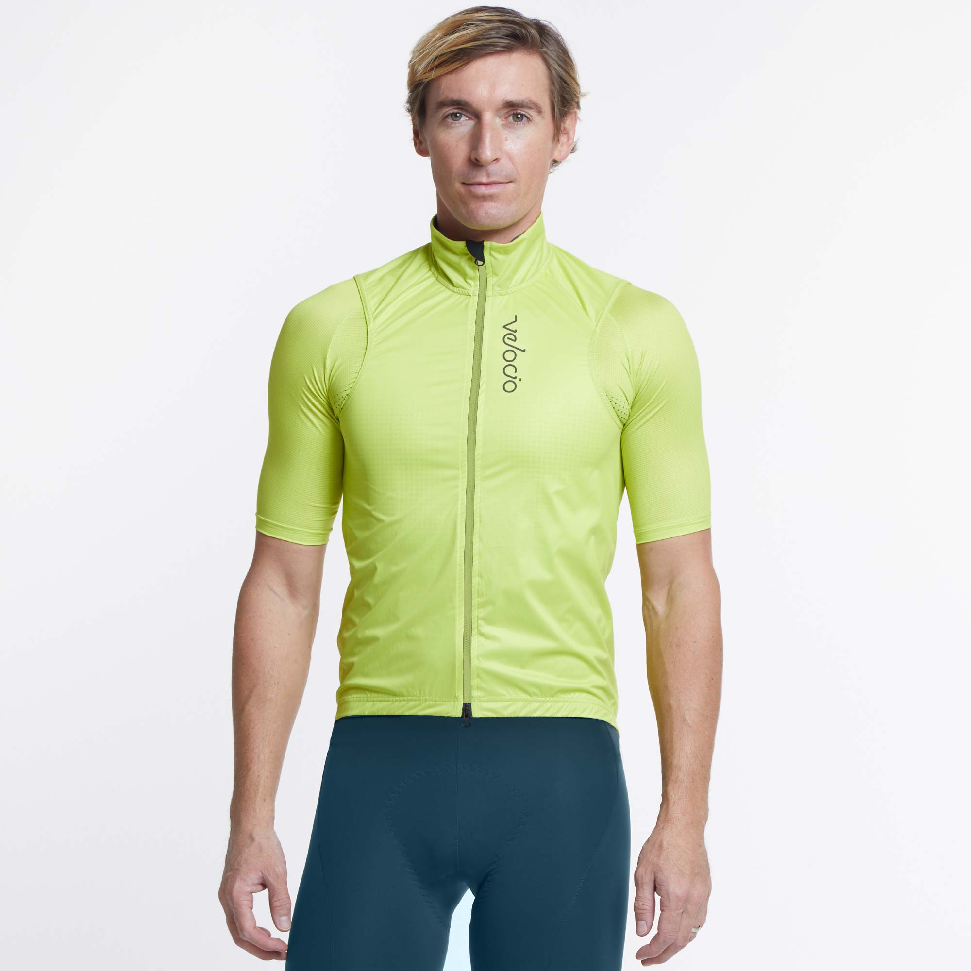 VELOCIO MENS WIND VEST CITRON CYCLING SYDNEY AUSTRALIA BIKE SHOP