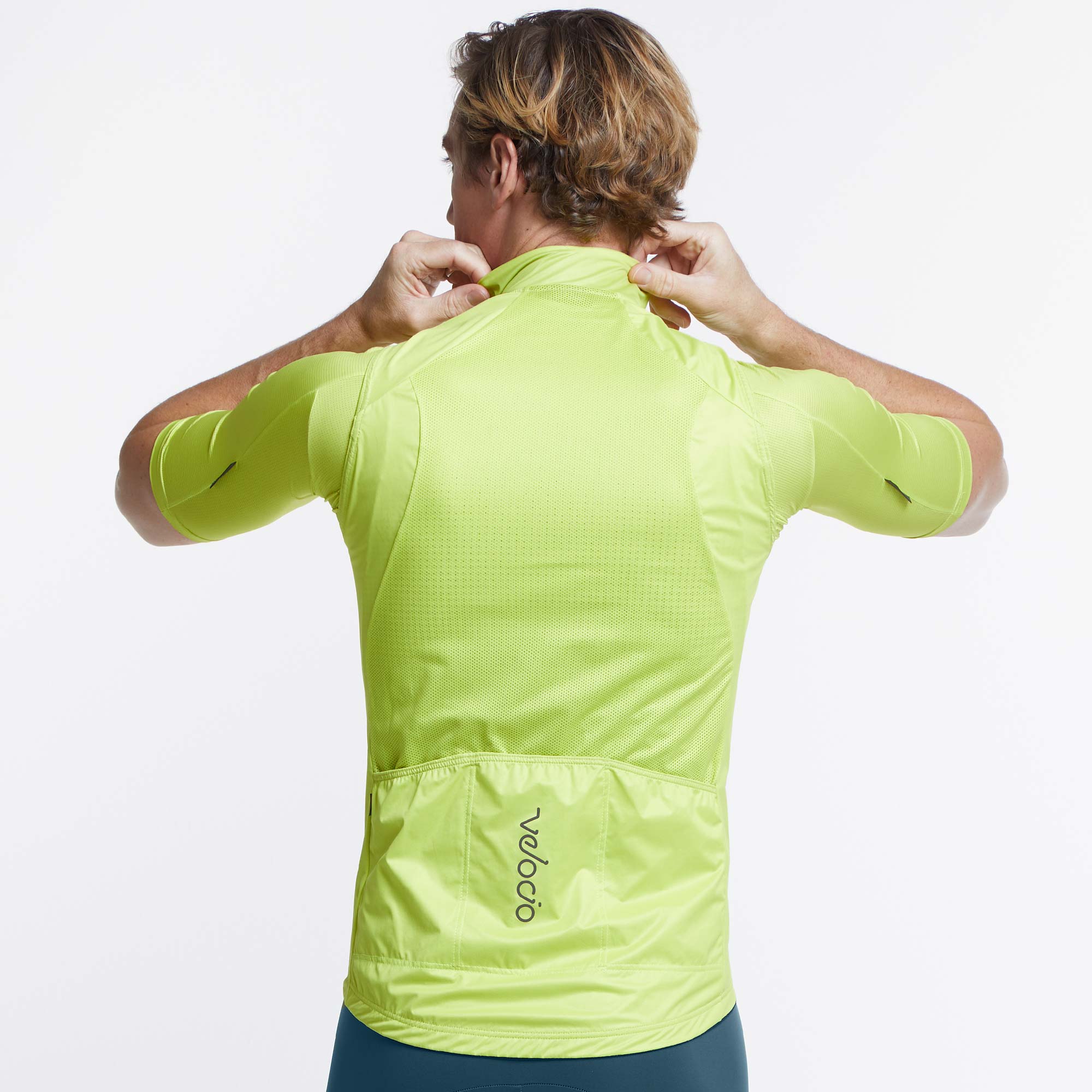 VELOCIO MENS WIND VEST CITRON CYCLING SYDNEY AUSTRALIA BIKE SHOP
