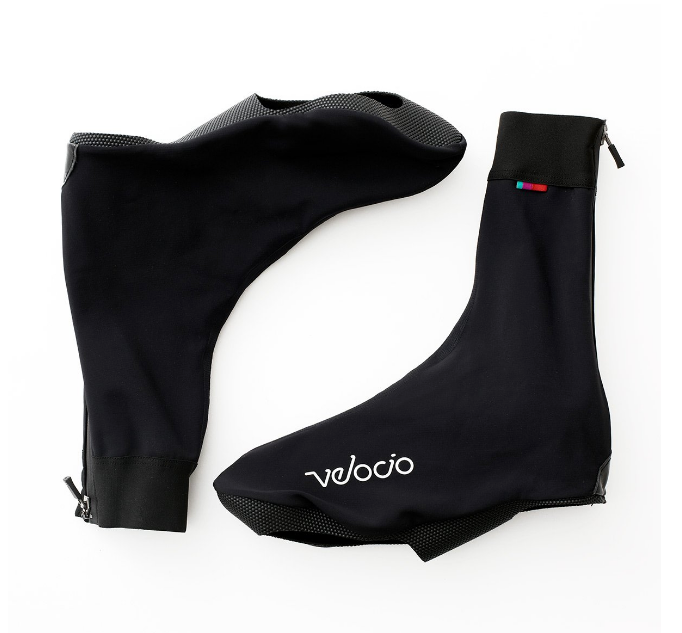 VELOCIO SIGNATURE RAIN BLACK BOOTIE WARMER ACCESSORY CYCLING SYDNEY AUSTRALIA BIKE SHOP