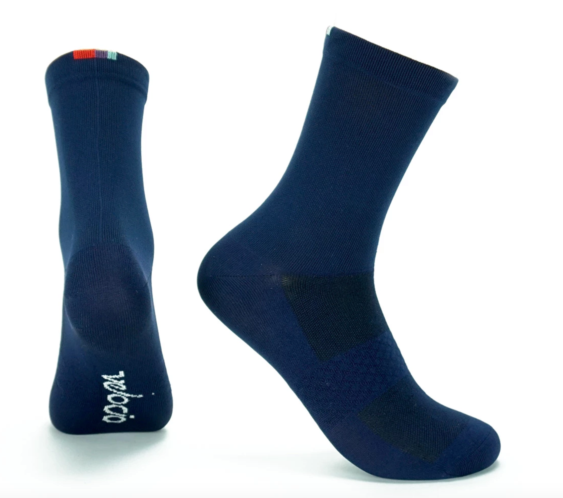 VELOCIO SOCKS SIGNATURE NAVY CYCLING SYDNEY AUSTRALIA BIKE SHOP
