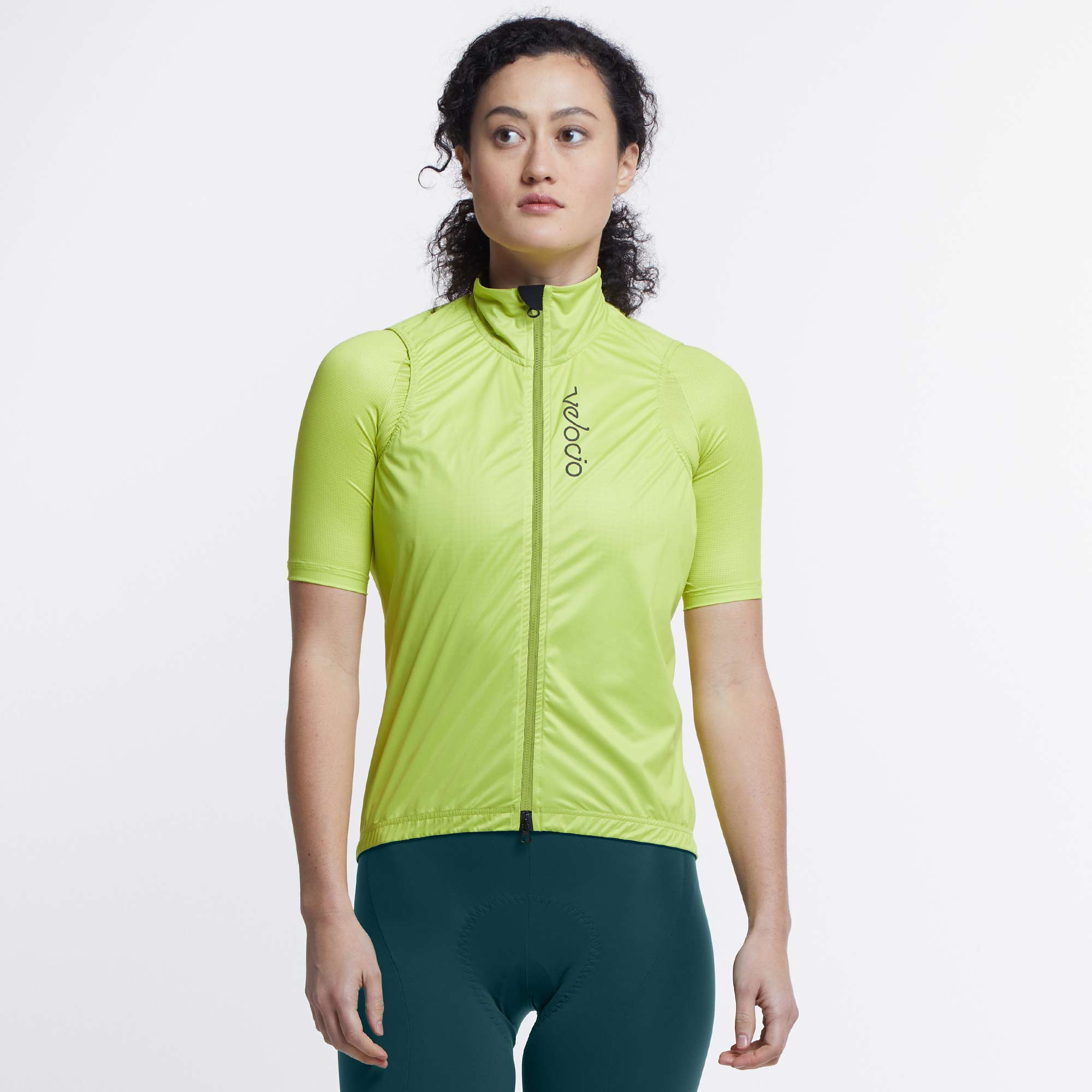 VELOCIO WOMENS WIND VEST CITRON CYCLING SYDNEY AUSTRALIA BIKE SHOP