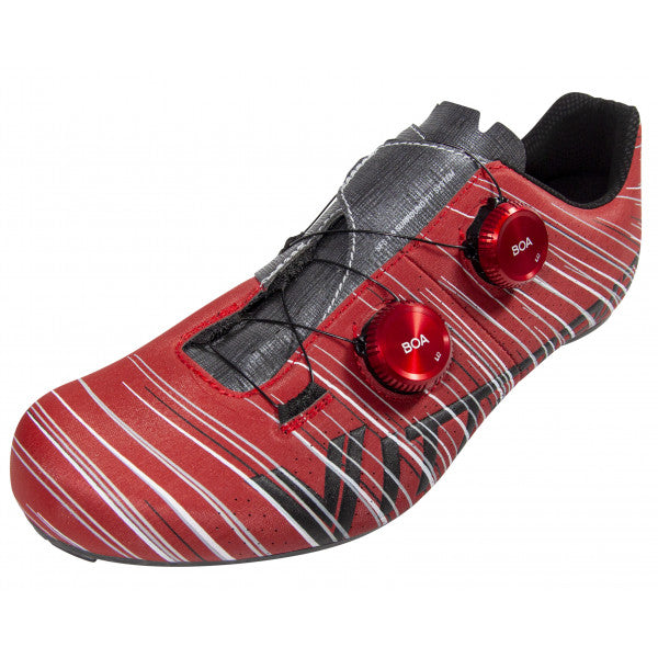 Red and black cycling shoes hotsell