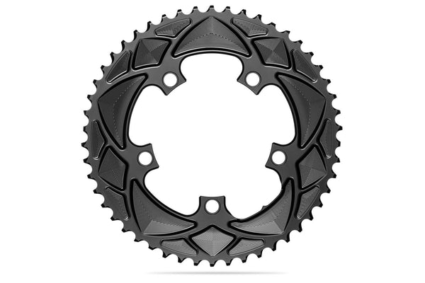 ABSOLUTEBLACK ROUND PREMIUM 110BCD 5 HOLE (NON SRAM) 2X CHAINRING BLACK 34T CYCLING SYDNEY AUSTRALIA BIKE SHOP