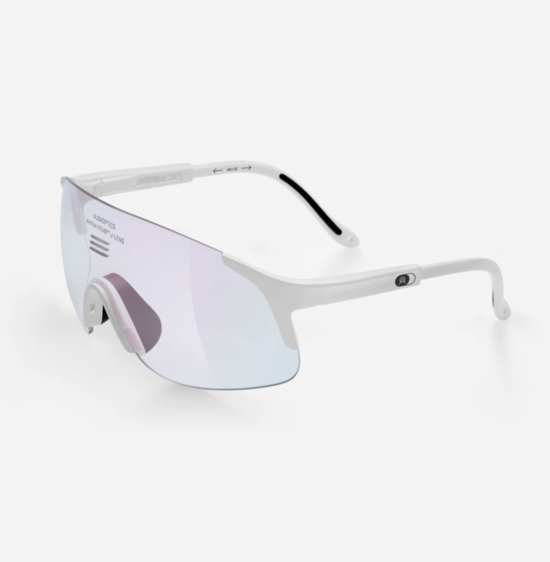 Ventilated VZUM J-LENS airflow system on Alba Optics JUMBO eyewear