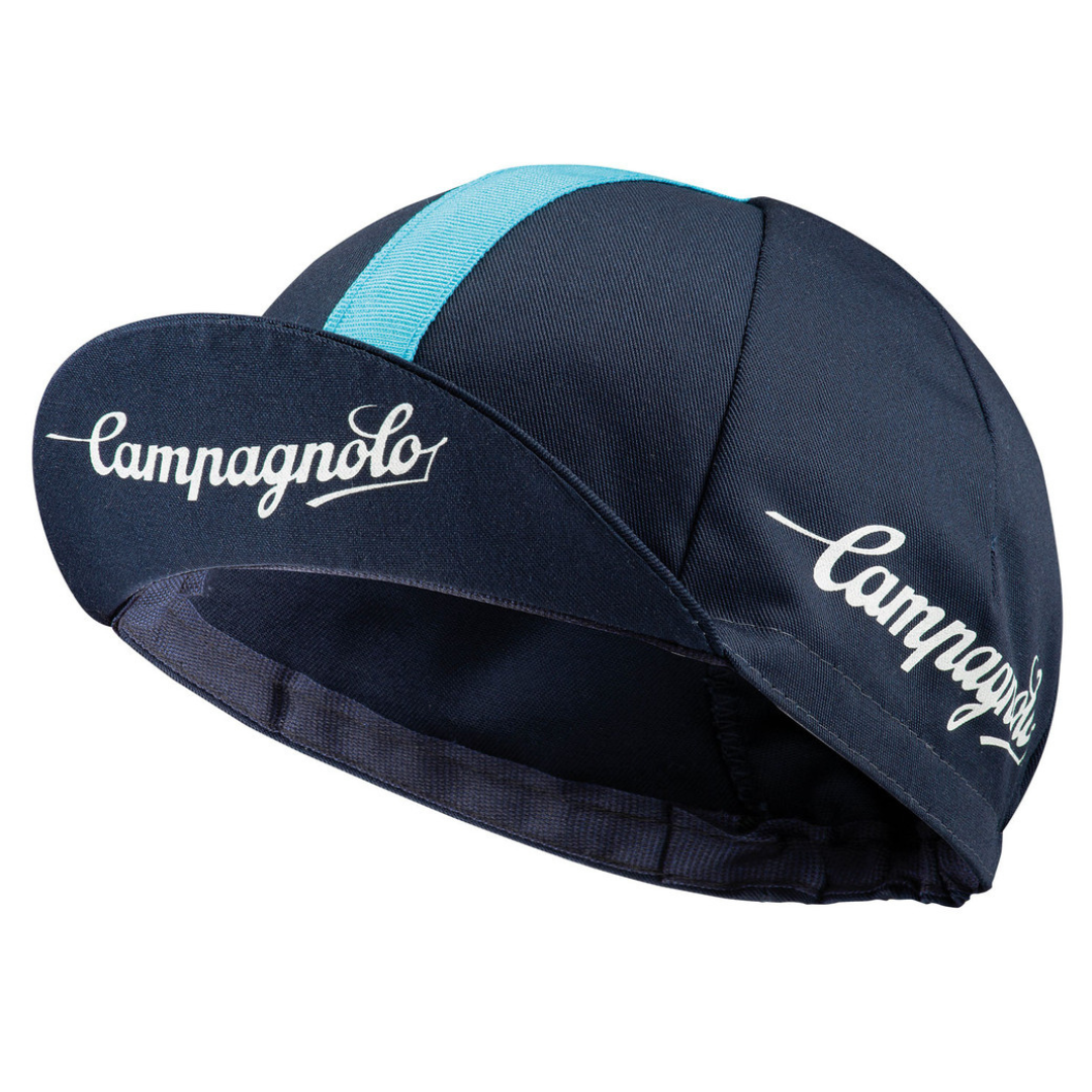 CAMPAGNOLO CLASSIC BLUE CYCLING CAP ACCESSORY CHAINSMITH BIKE SHOP