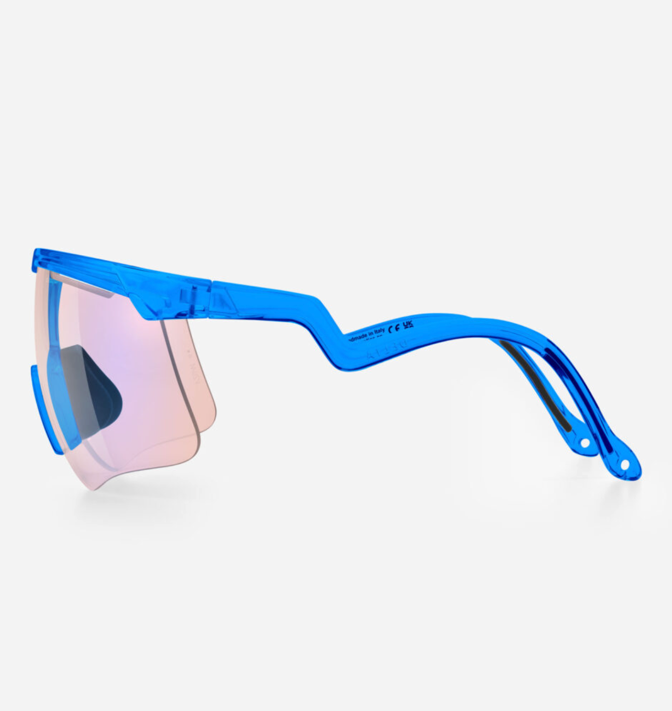Alba Optics DELTA Blue Glossy photochromic cycling glasses designed for changing Australian light conditions
