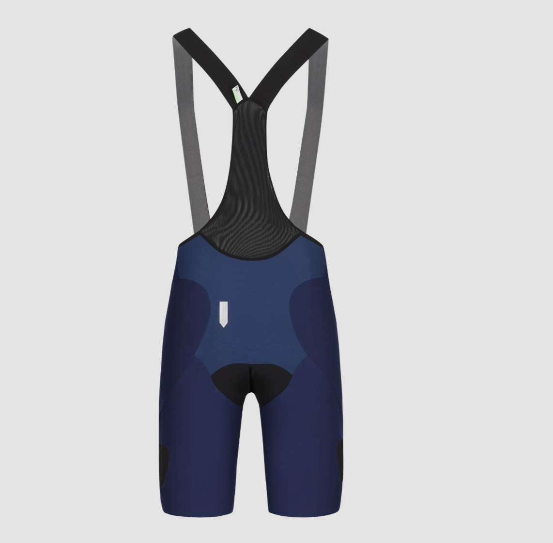 Q36.5 Dottore Hybrid Bib Shorts – Navy Blue, premium compression cycling bibs with thermoregulating fabric for Australian road and gravel cyclists