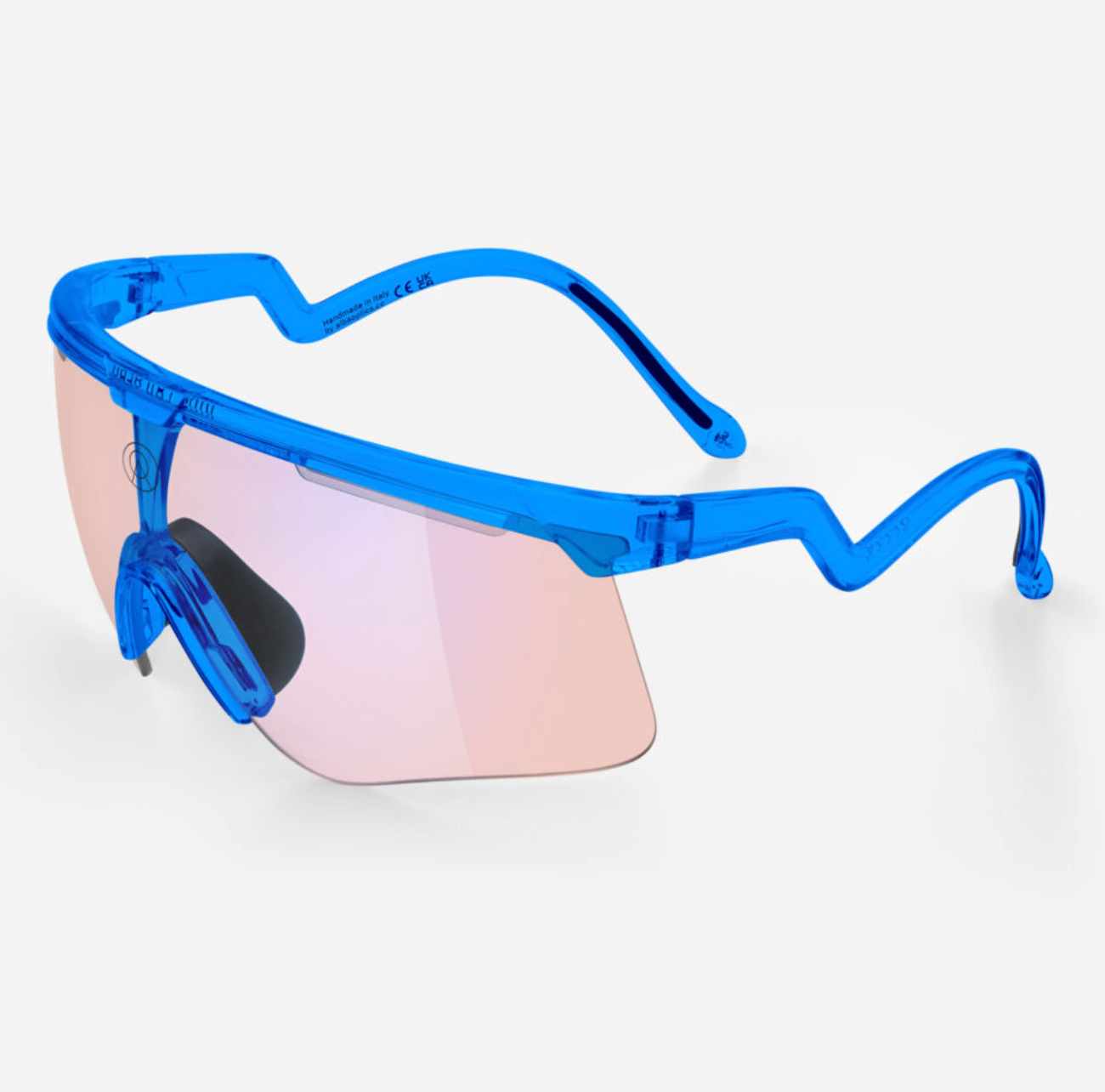 Alba Optics DELTA Blue Glossy photochromic cycling glasses designed for changing Australian light conditions