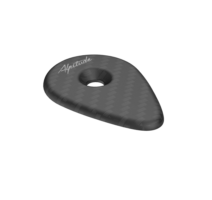 Black carbon top cap with 'Aptitude' branding on a white background