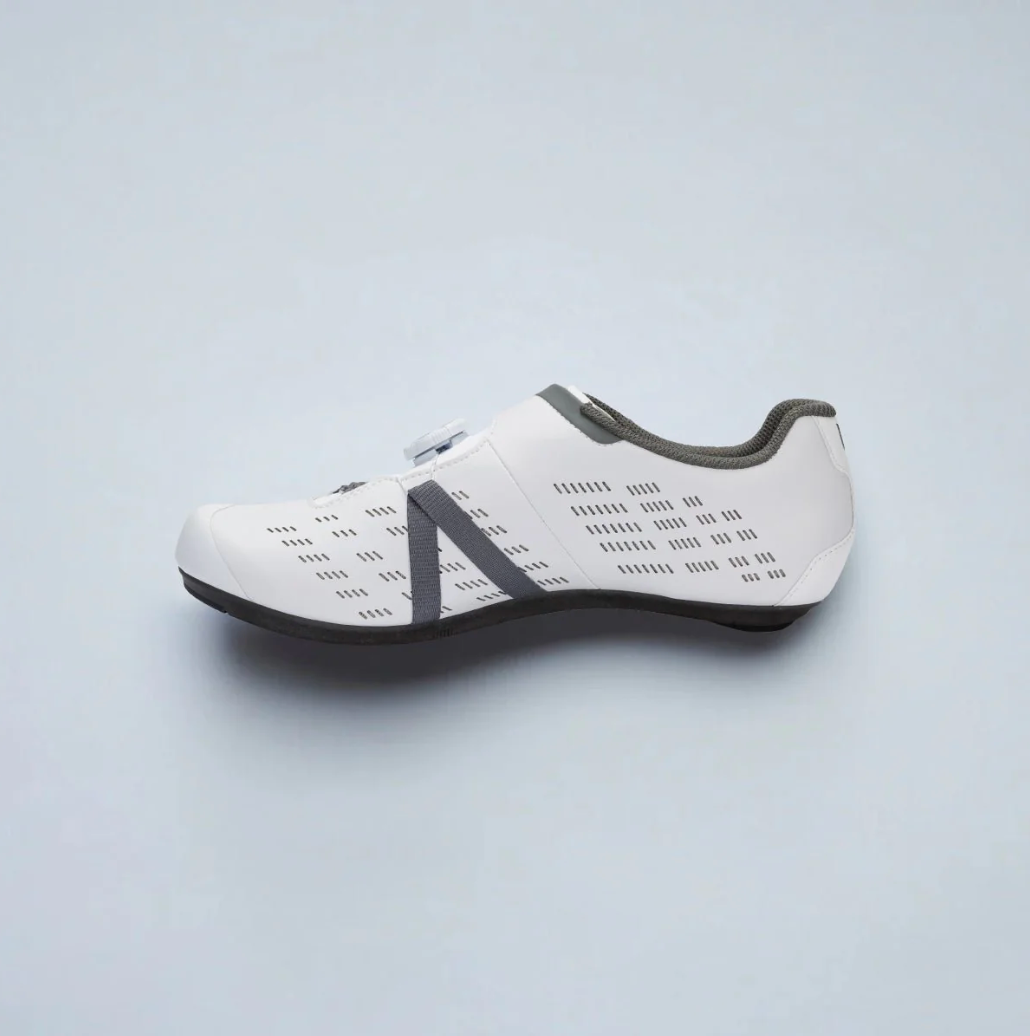 inner Side profile of Udog Cento road cycling shoes highlighting sleek upper and carbon sole