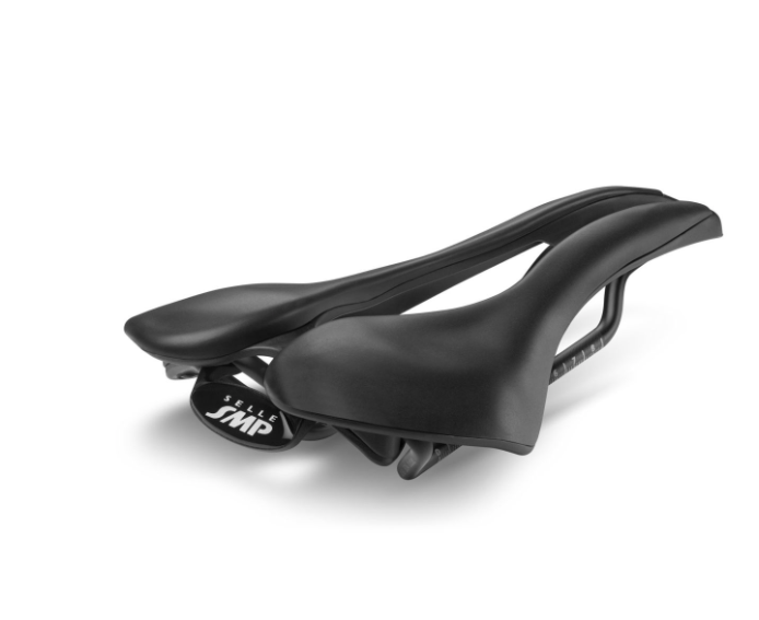 Selle SMP EVO 20C Narrow saddle top view showing wide central channel