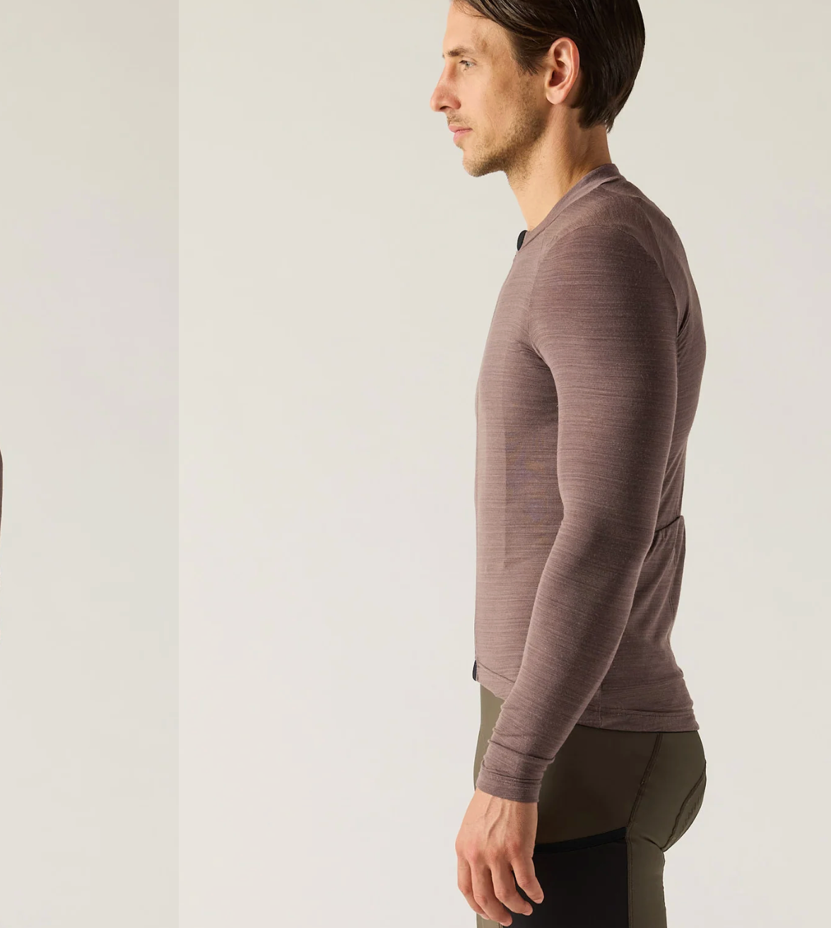 Performance fit Velocio merino cycling jersey with full-length zipper