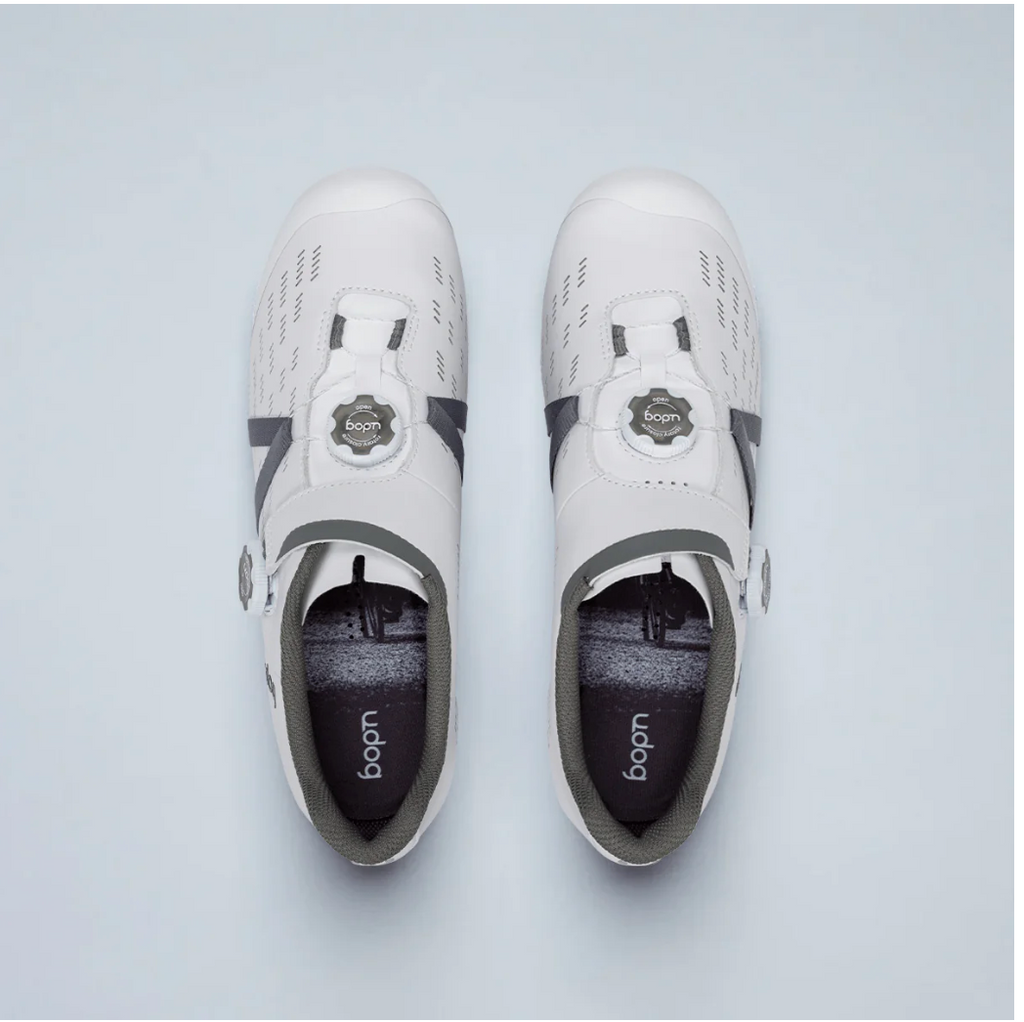 Udog Cento road cycling shoes top view showing Micro Twist dial and clean performance design