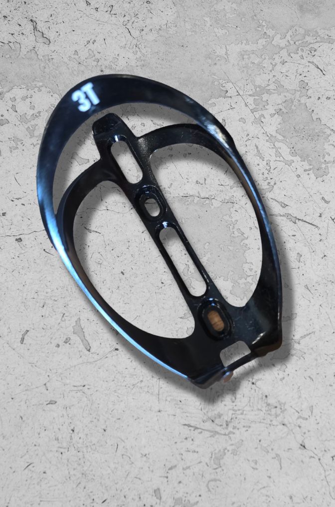 3T PC Bottle Cage mounted on a road bicycle frame highlighting sleek integration