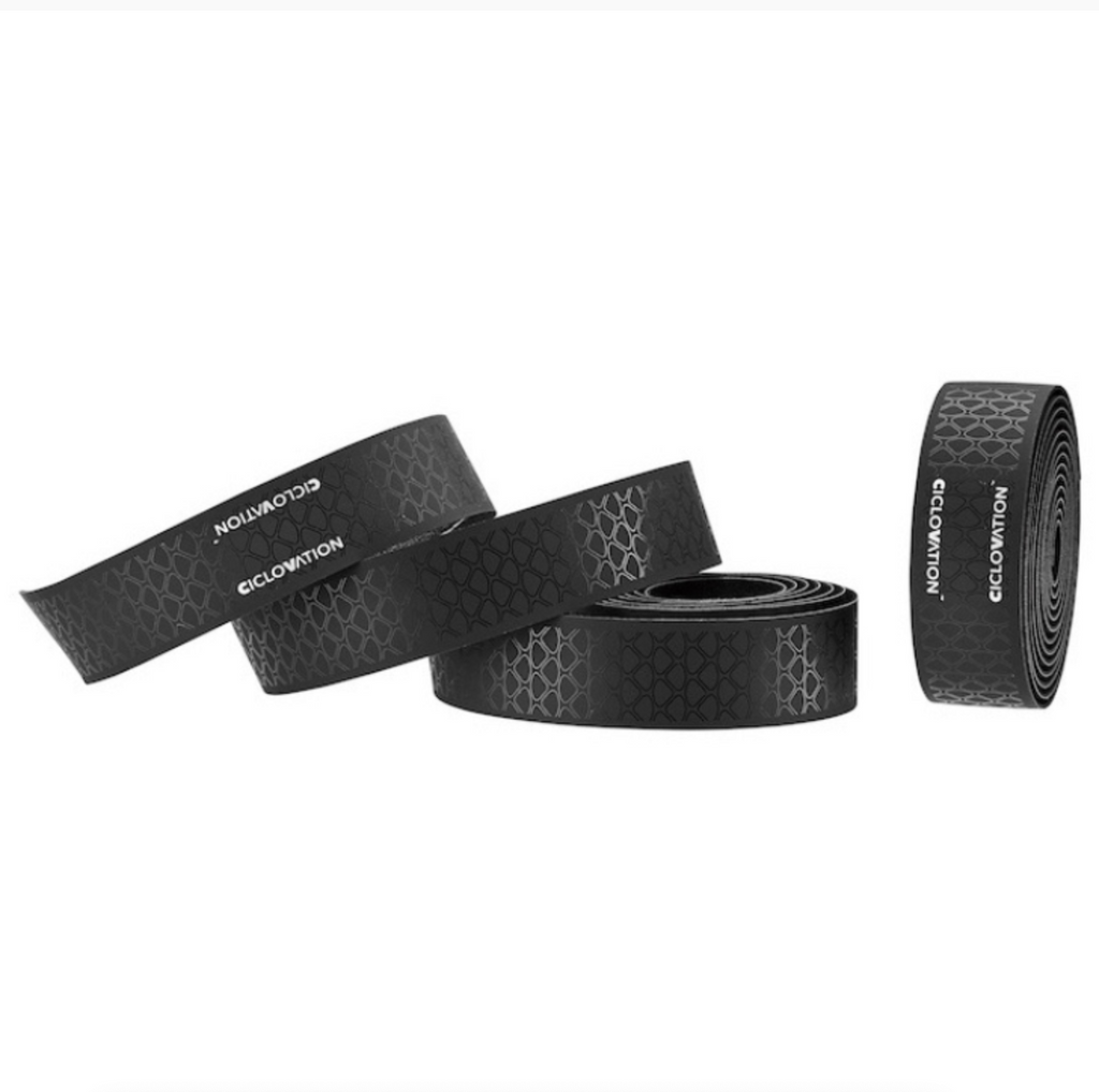 Australian patterned black road bike bar tape in black 