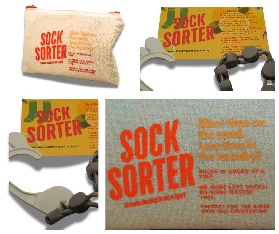 CYCLIST SOCK SORTER – QUICK-CLIP LAUNDRY ORGANIZER FOR ACTIVE KITS