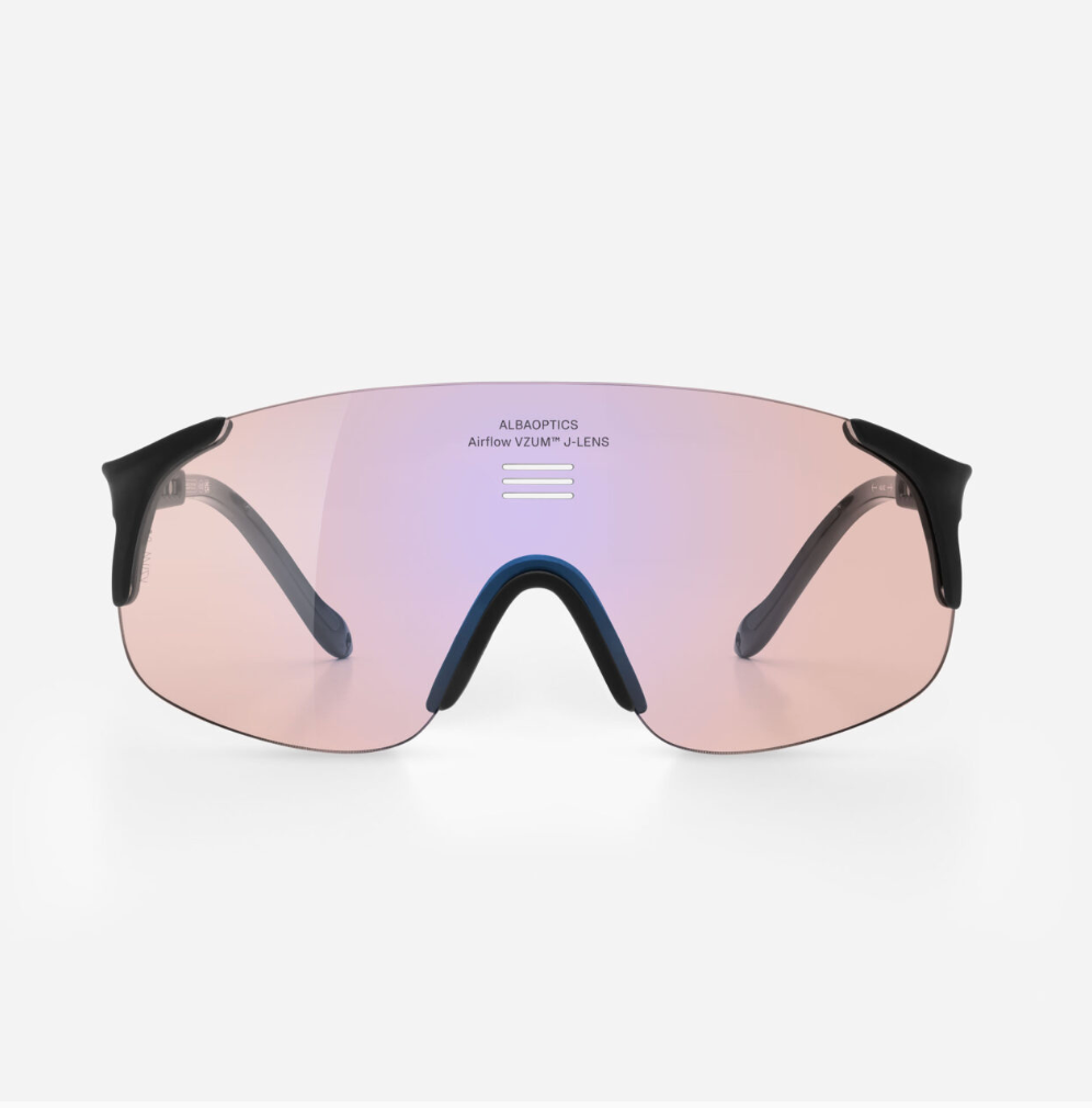 Photochromic cycling sunglasses adapting from dawn riding conditions to bright Australian sunshine