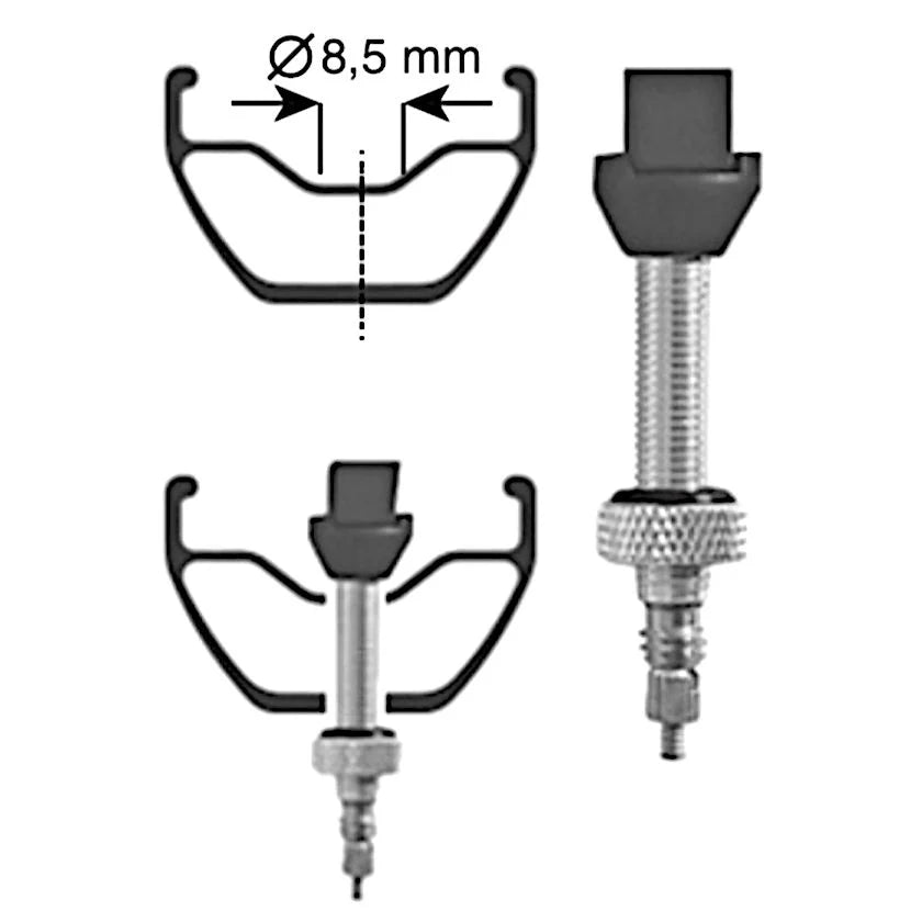 70mm 2024 tubeless valve