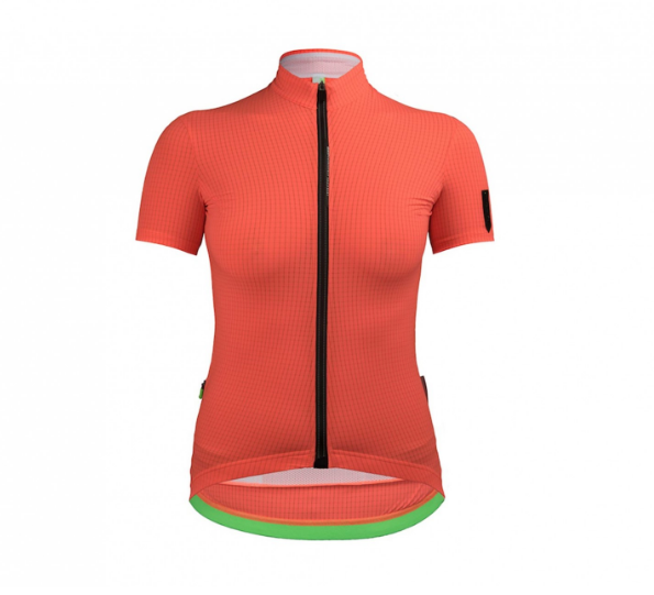 Q36.5 WOMENS JERSEY PINSTRIPE PERSIMON ORANGE CYCLING SYDNEY AUSTRALIA BIKE SHOP